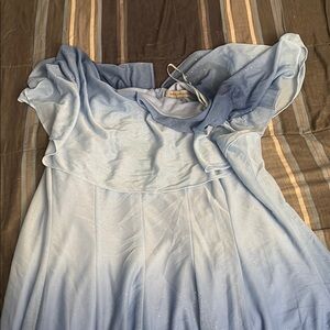 Dainty Light Blue Gown with Sparkle Accents